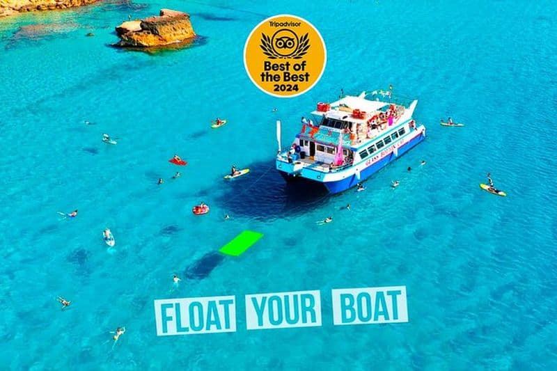 Croisière Ibiza Beach Hopping avec Paddleboards, boissons et nourriture 6h