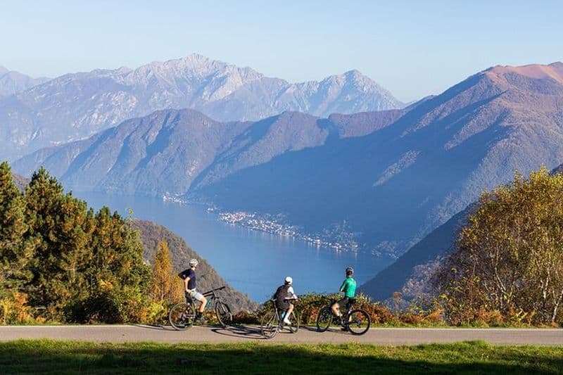 Visite à vélo des montagnes du lac de Côme