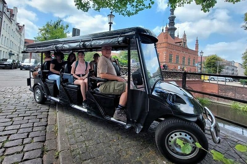 GDANSK City Tour en voiturette de golf Live Guide & City Sightseeing 90min