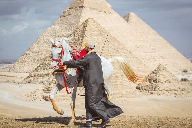 Balade à cheval ou à dos de chameau dans les pyramides de Gizeh