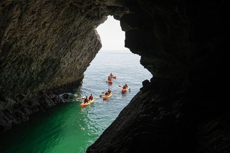 Excursion en kayak en petit groupe le long de Sesimbra - Parc naturel d'Arrábida