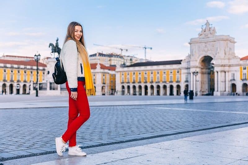 Lisbonne : séance photo professionnelle privée sur la Praça do Comercio