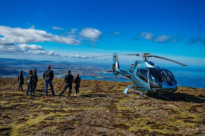 Excursion en hélicoptère avec atterrissage au sommet de la montagne au départ de Reykjavik