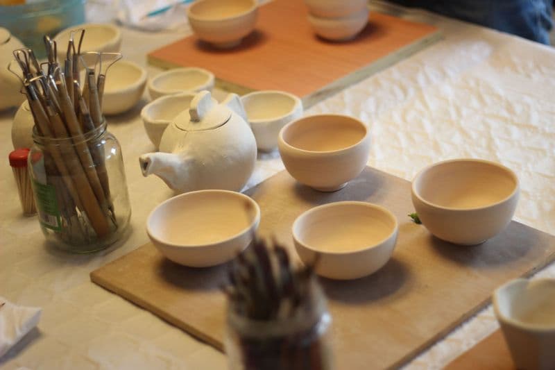 Tournez et modelez 4 bols en céramique