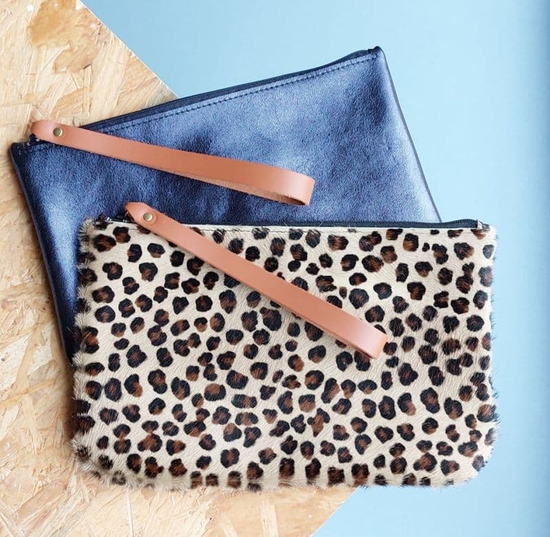Fabriquez votre pochette zippée en cuir