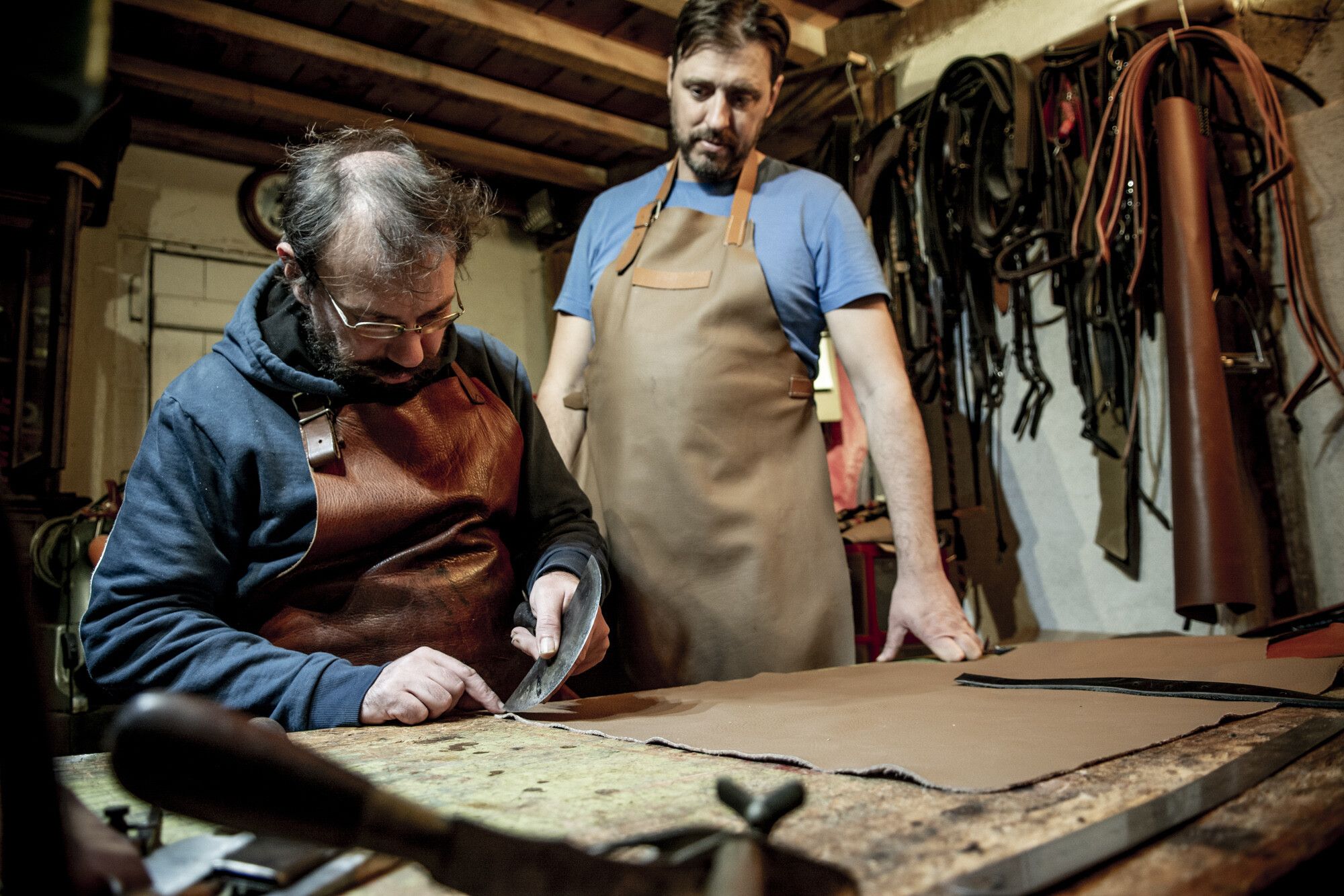 Fabriquez votre tablier en cuir
