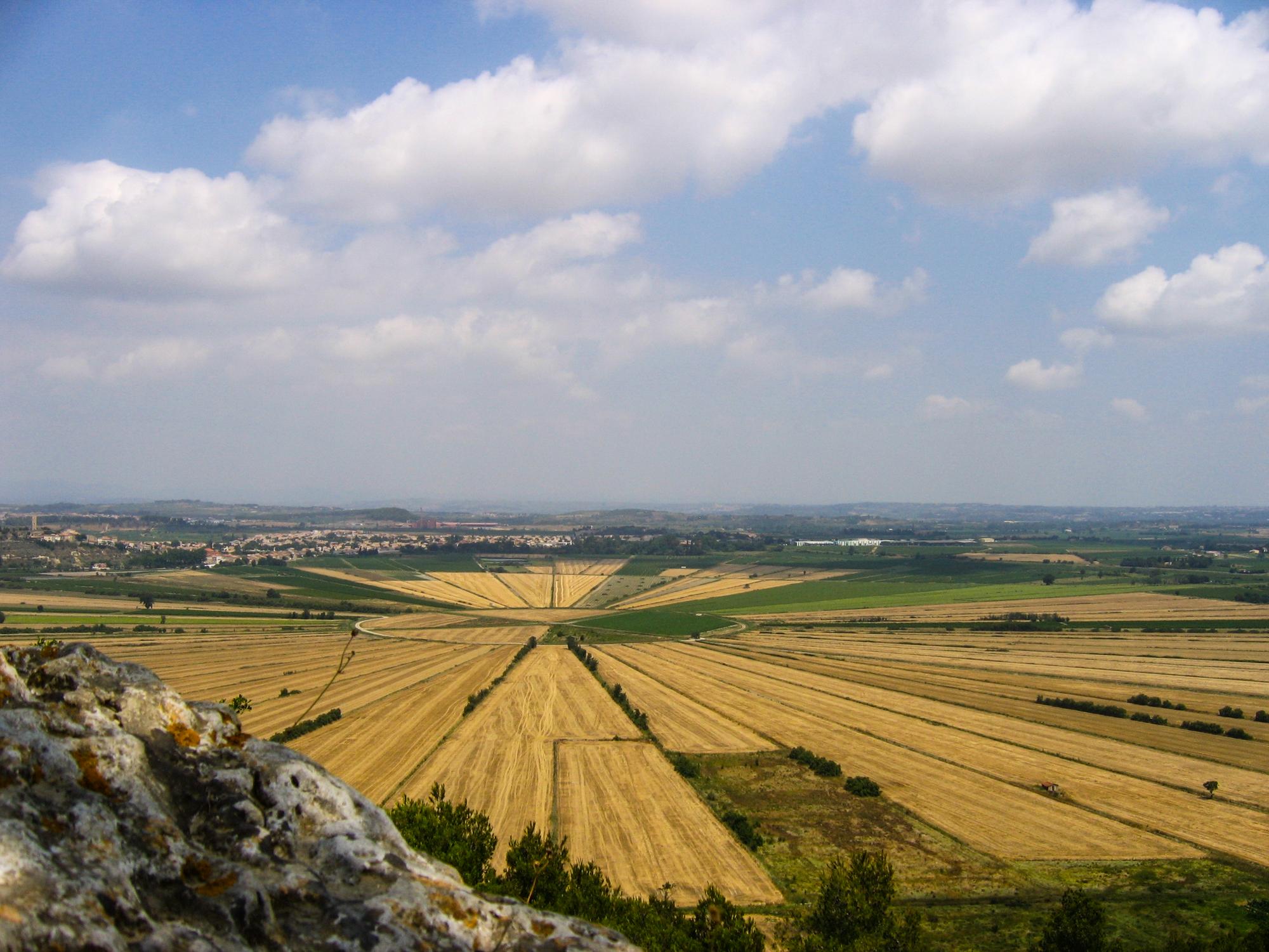 Vue depuis l'Oppidum d'Ensérune, Occitanie