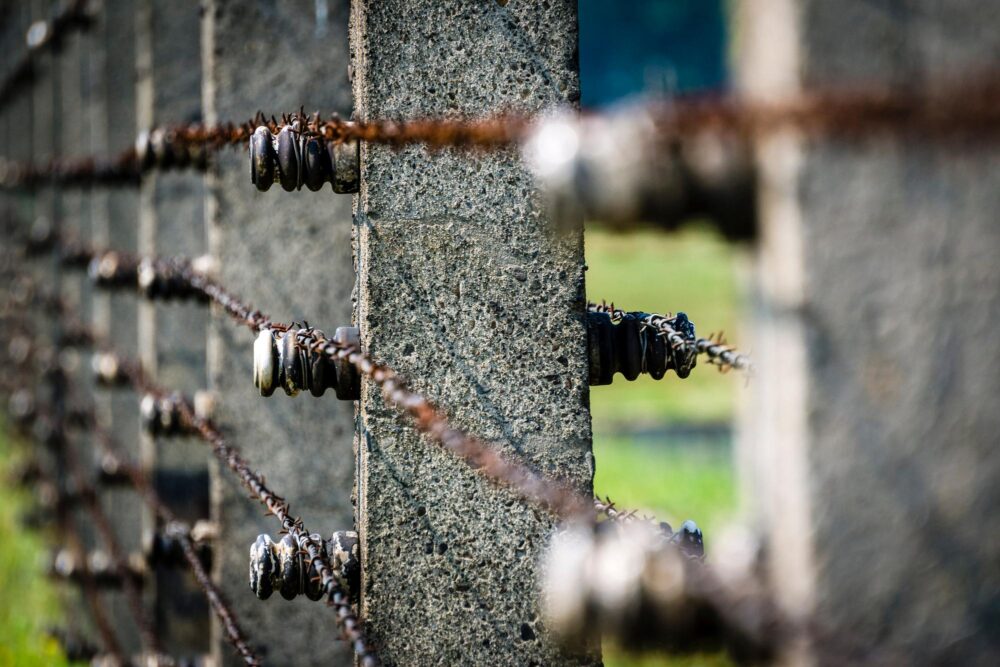Barbelés à Auschwitz-Birkenau
