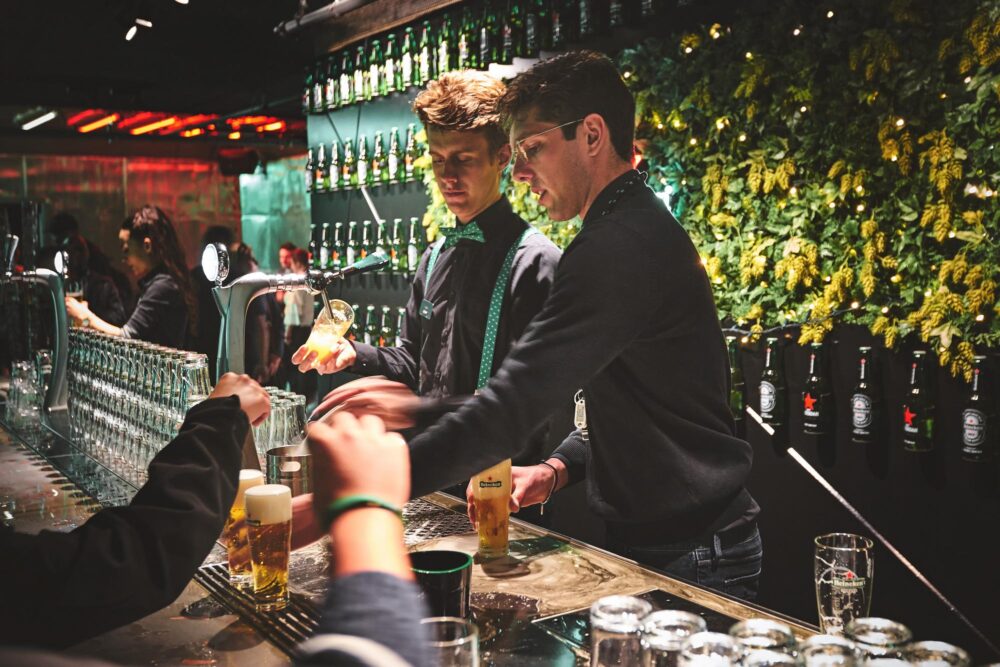 Le bar panoramique à la Heineken Experience