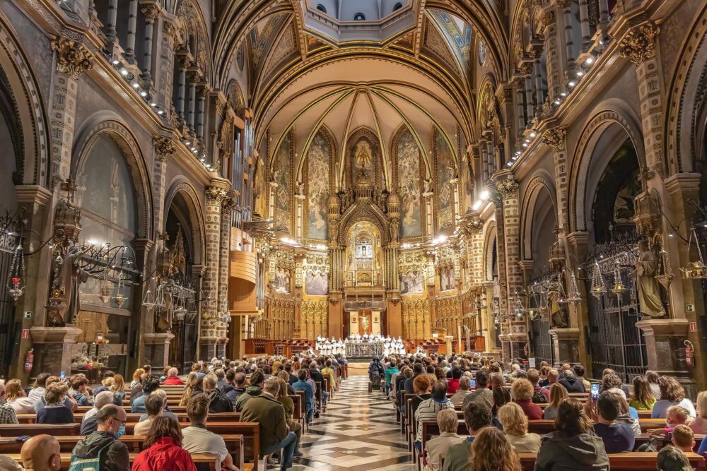 La basilique du monastère de Montserrat