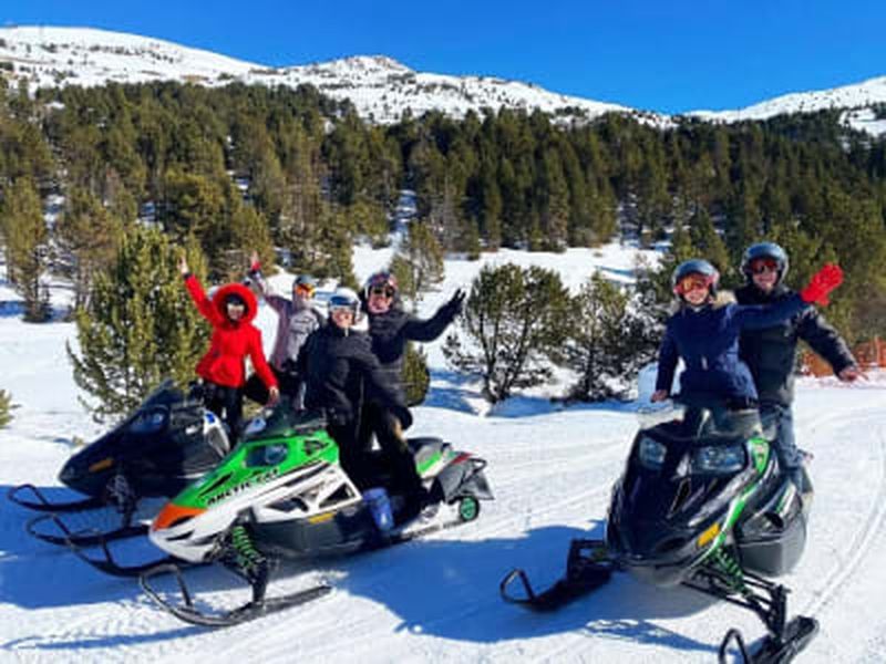 Billet Excursion motoneige depuis Port d'Envalira en Andorre