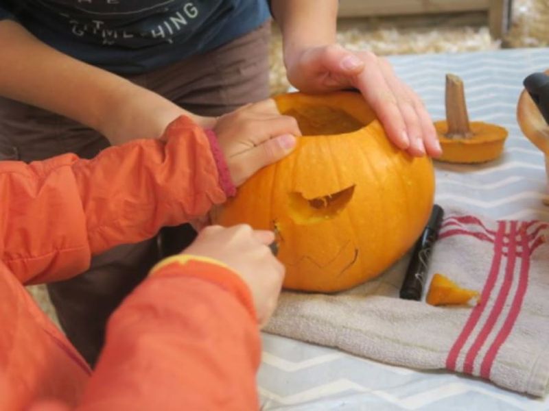 Billet Atelier citrouille à la ferme de La Réauté à Thorigné Fouillard