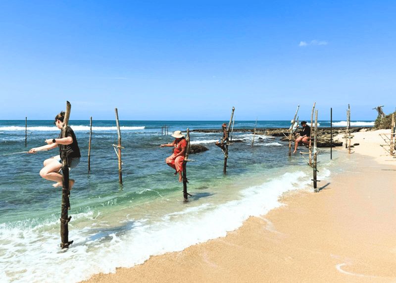 Billet Visite privée de Galle au Sri Lanka : pêcheur sur échasses, Fort de Galle...