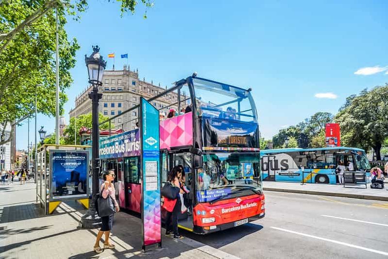 Billet Barcelone : Bus en arrêts à arrêts multiples à Barcelone : visite touristique en bus à arrêts multiples