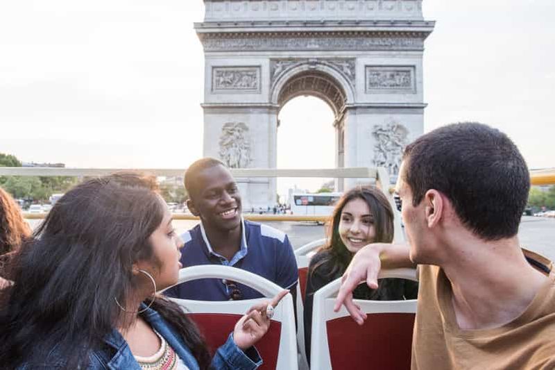 Billet Paris : billet pour l'Arc de Triomphe et circuit touristique à arrêts multiples en bus