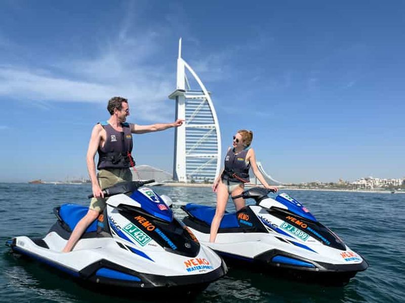 Billet Dubaï : Jet ski jusqu'à Burj Arab-Atlantis avec photo, vidéo et glace