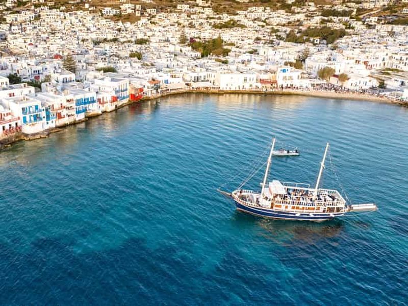 Billet Mykonos : Croisière au coucher du soleil avec 1 boisson