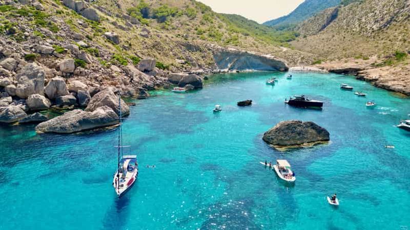 Billet Depuis Alcùdia : croisière de 6 heures jusqu’au cap de Formentor – Tout compris – Tapas – Vin