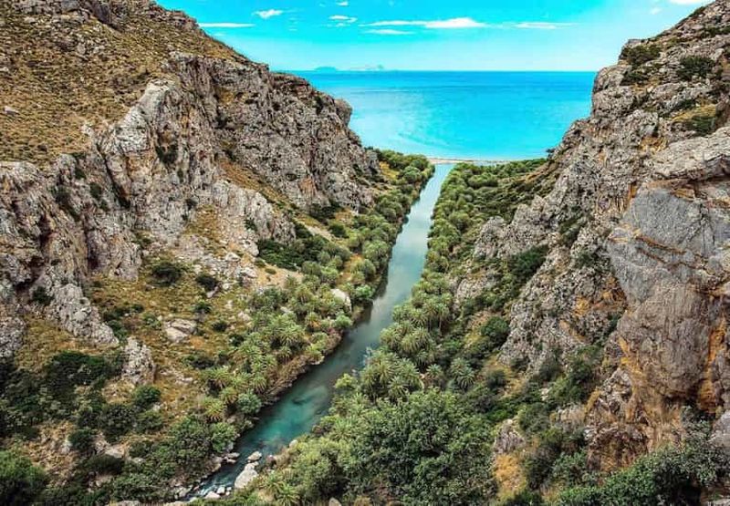 Billet Réthymnon/La Canée : excursion à la plage de Preveli et aux gorges de Kourtaliotiko
