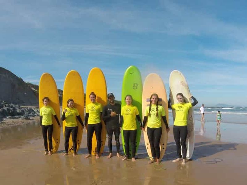 Billet Biarritz : Leçon de surf en groupe d'une heure et demie