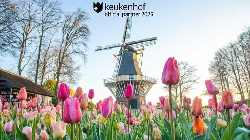 Billet Depuis Rotterdam : visite en bus de luxe avec billet pour Keukenhof