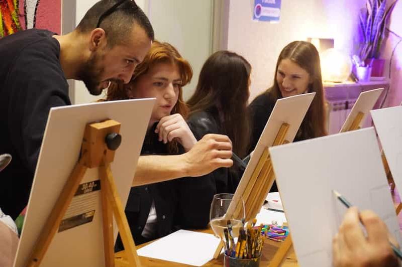 Billet Rome : L'expérience du vin et de la peinture sur la Piazza Navona