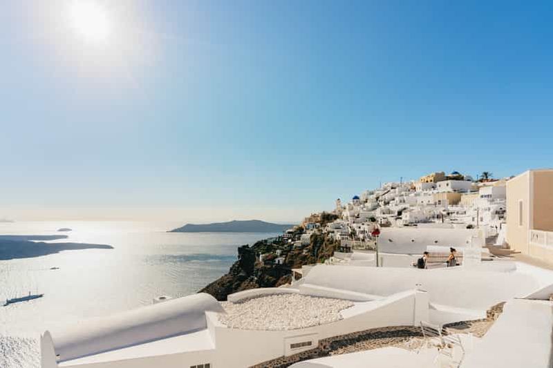 Billet Santorin : Randonnée guidée sur le sentier de la Caldera et observation du coucher de soleil