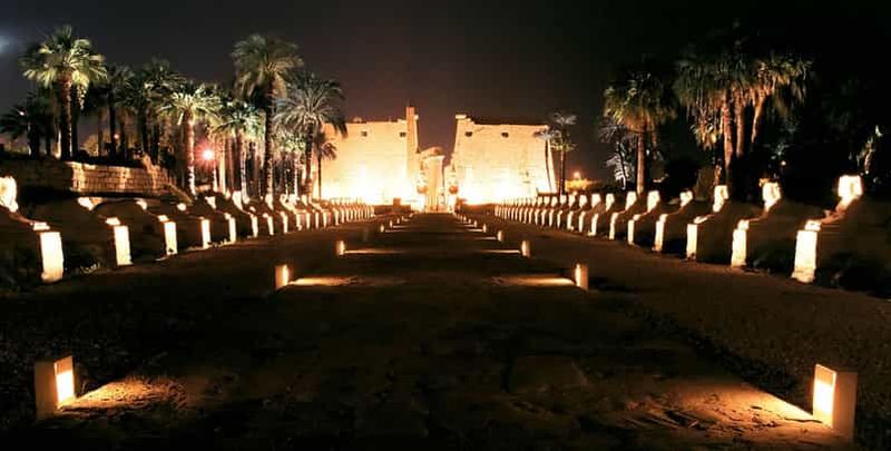 Billet Balade en felouque au coucher du soleil, spectacle son et lumière au temple de Karnak