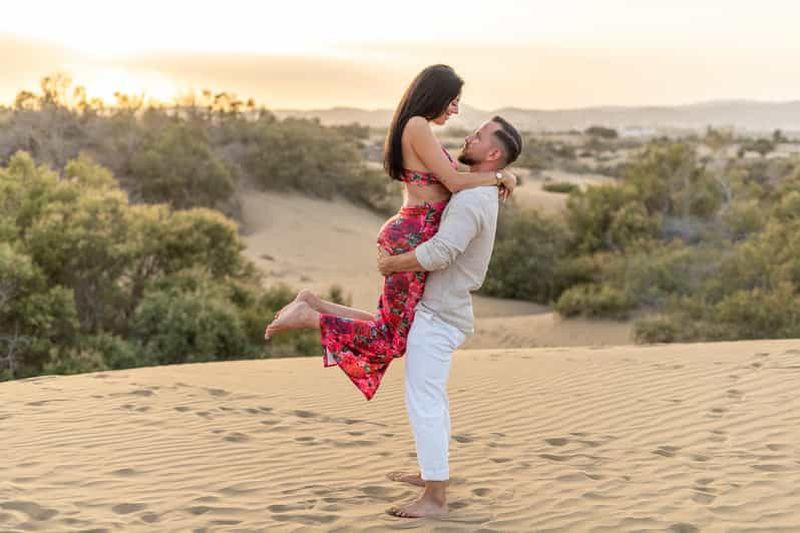 Billet Séance photo au coucher du soleil sur la plage de Dunas Maspalomas