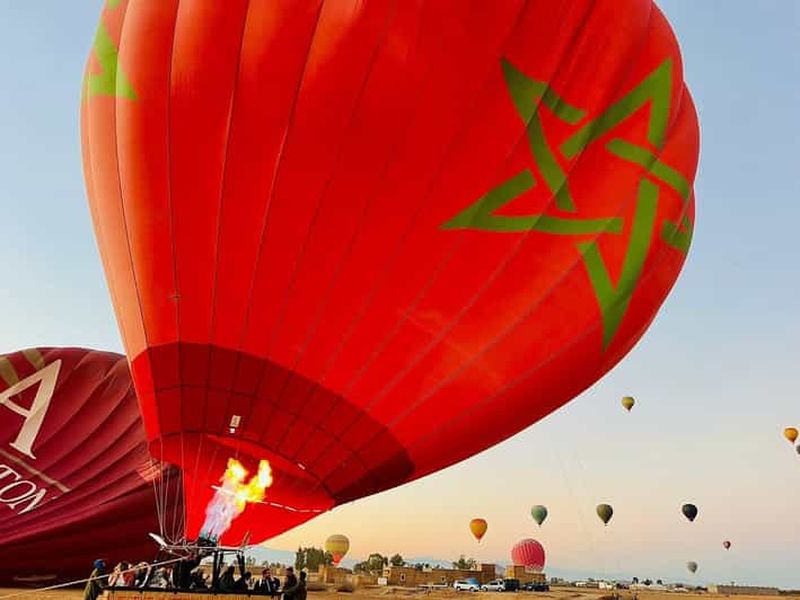 Billet Marrakech : vol en montgolfière avec petit déjeuner et transfert