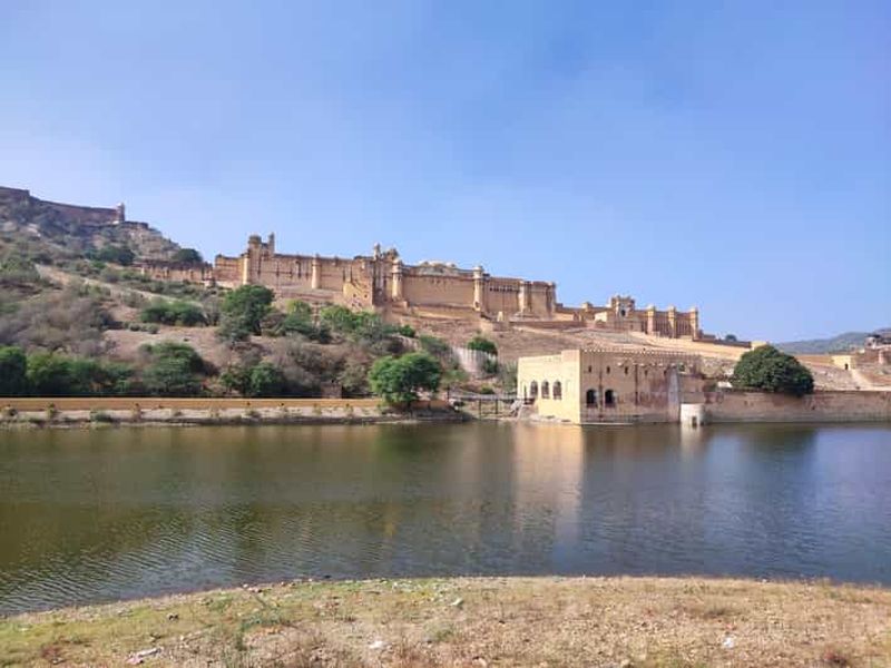 Billet Au départ de Delhi : visite guidée privée de Jaipur et du fort d'Amber en voiture