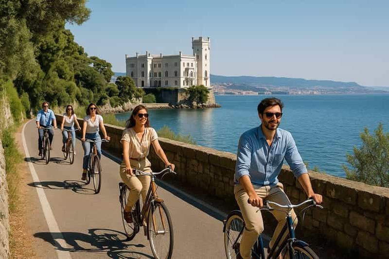 Billet Visite de Trieste en vélo électrique : vieille ville, château de Miramare et glace