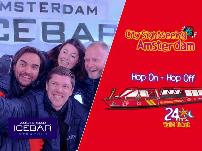 Billet Amsterdam : bateau à arrêts multiples et XtraCold Icebar