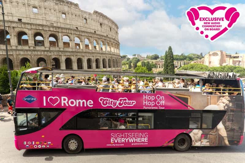 Billet Rome : visite touristique en bus à arrêts multiples avec audioguide