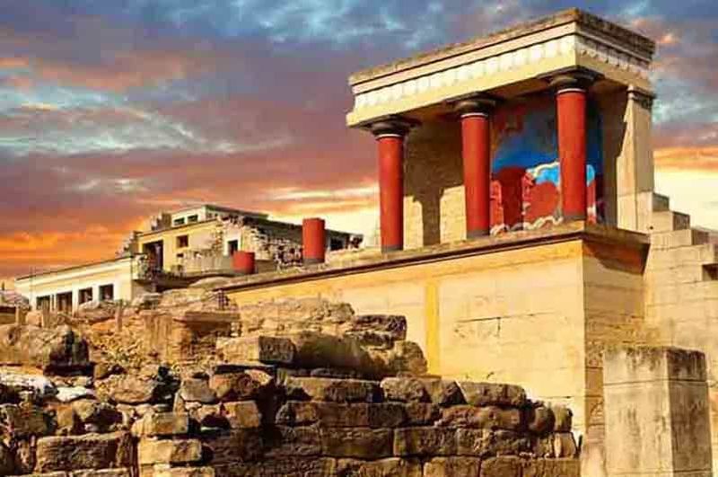 Billet Visite guidée du palais de Knossos - Visite de la ville d'Héraklion + marché