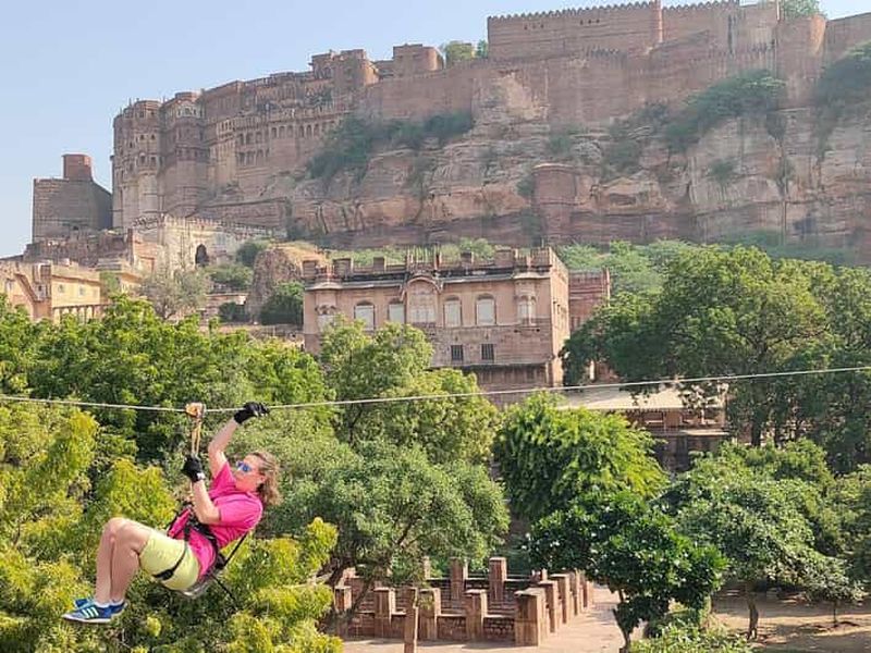 Billet Jodhpur : Visitez le fort Mehrangarh et participez à une aventure en tyrolienne