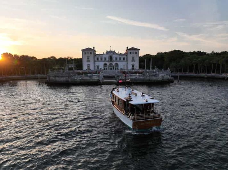 Billet Miami Beach : Croisière au coucher du soleil à Vizcaya avec repas et boissons inclus