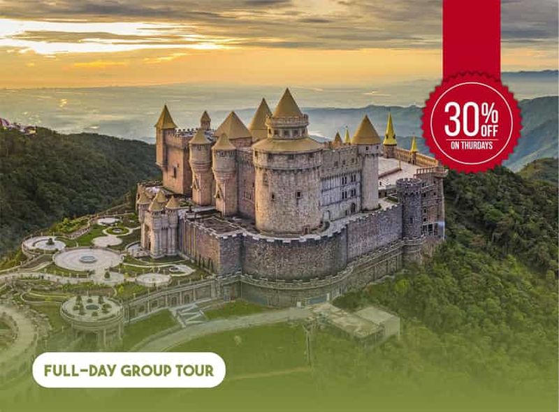 Billet Aventure d'une journée complète à Ba Na Hills et au pont d'or