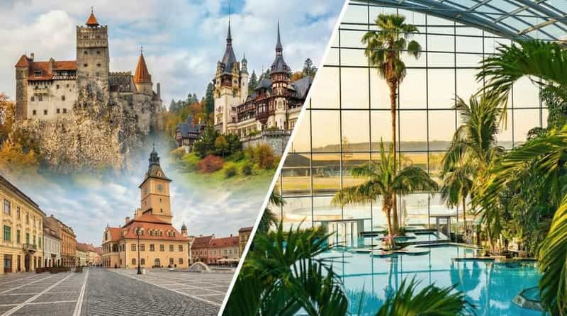 Billet Économisez 20 % sur le combo de 2 visites : Dracula, châteaux de Peles et Brasov, et Therme