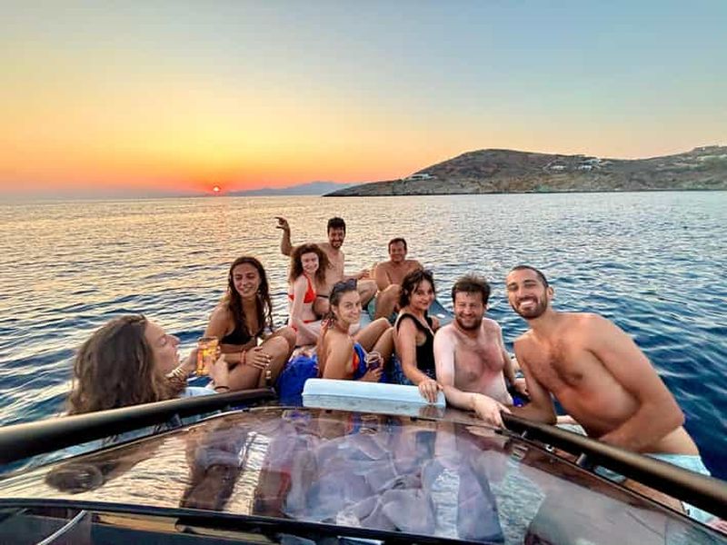 Billet Andros : croisière de luxe au coucher du soleil (3 heures, boissons incluses)