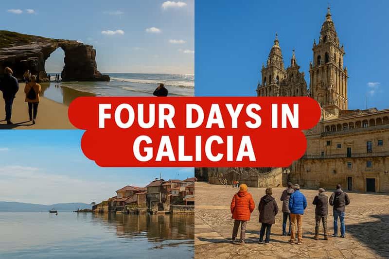 Billet Saint-Jacques-de-Compostelle : circuit de 4 jours à Finisterre, Rías Baixas et Cathédrales