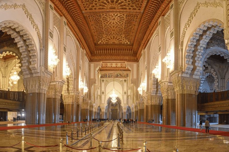 Billet Casablanca : Tour de ville avec billet d'entrée à la Mosquée Hassan II