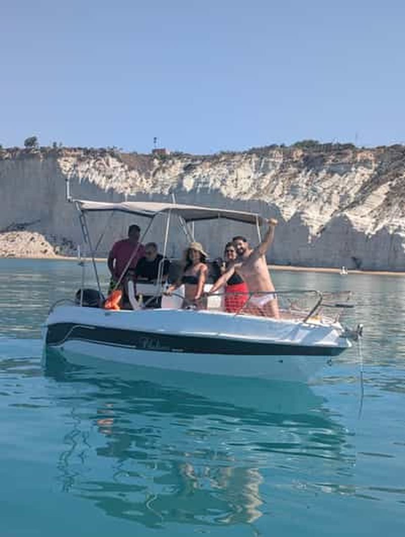 Billet Scala Dei Turchi : excursion en bateau avec skipper et baignade rafraîchissante