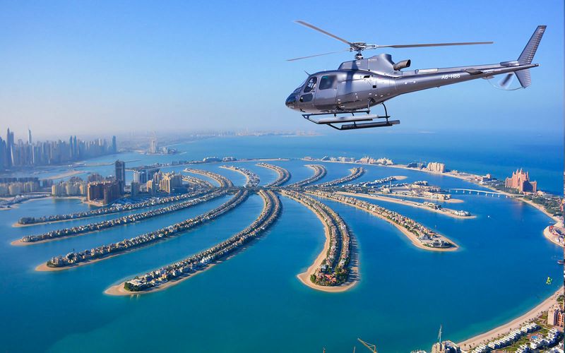 Billet Vol en hélicoptère de 15 minutes à Dubaï depuis l'Atlantis The Palm