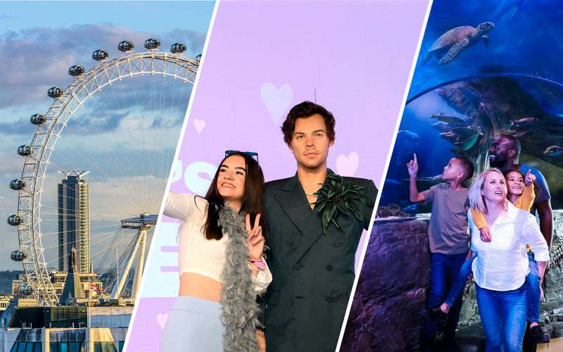 Billet Combo : Billets pour le London Eye + Madame Tussauds + SEA LIFE