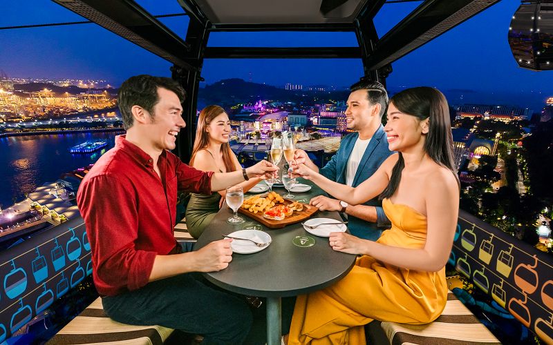 Billet Téléphérique de Singapour : expérience gastronomique