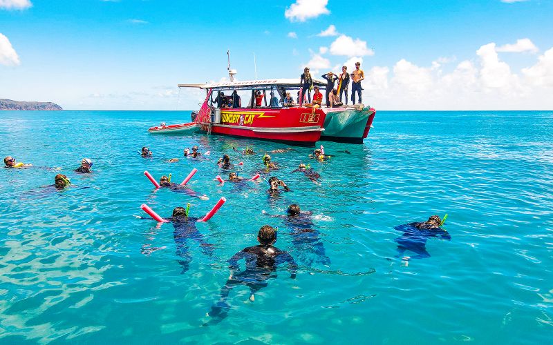 Billet Airlie Beach : Croisière de plongée en tuba sur la plage de Whitehaven avec visite de Hill Inlet et déjeuner buffet.