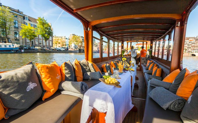 Billet Amsterdam : Croisière sur les canaux avec vin et fromage