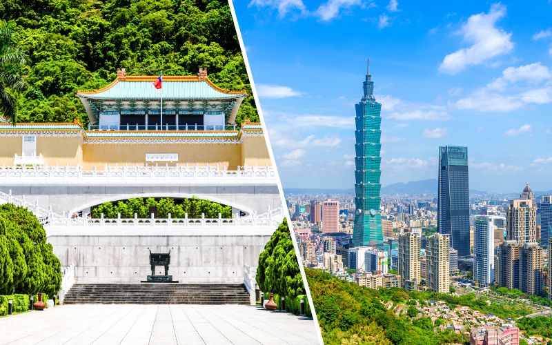 Billet Billets d'entrée au Musée du Palais de Taiwan avec billets d'entrée à l'Observatoire Taipei 101