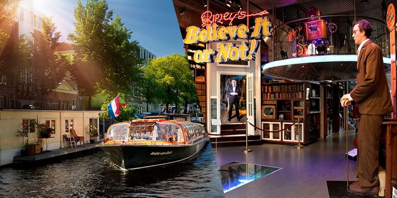 Billet Ripley's Believe It or Not ! Amsterdam et croisière d'une heure sur les canaux